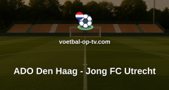 Eerste Divisie: ADO Den Haag - Jong FC Utrecht