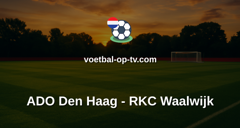 Eerste Divisie: ADO Den Haag - RKC Waalwijk