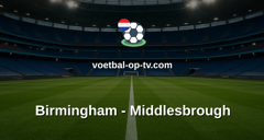 Championship: Birmingham - Middlesbrough