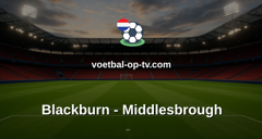 Championship: Blackburn - Middlesbrough