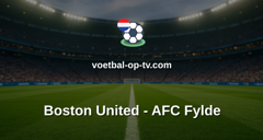 National League: Boston United - AFC Fylde