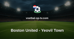 National League: Boston United - Yeovil Town