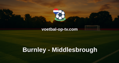 Championship: Burnley - Middlesbrough