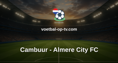 Eerste Divisie: Cambuur - Almere City FC