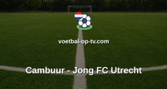 Eerste Divisie: Cambuur - Jong FC Utrecht