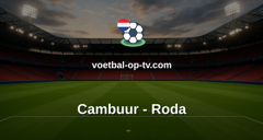 Eerste Divisie: Cambuur - Roda