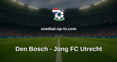 Eerste Divisie: Den Bosch - Jong FC Utrecht