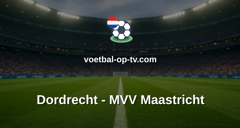 Eerste Divisie: Dordrecht - MVV Maastricht