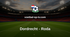 Eerste Divisie: Dordrecht - Roda