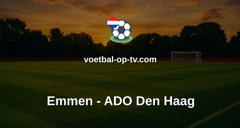 Eerste Divisie: Emmen - ADO Den Haag