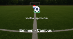 Eerste Divisie: Emmen - Cambuur