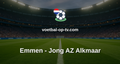 Eerste Divisie: Emmen - Jong AZ Alkmaar