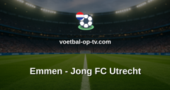 Eerste Divisie: Emmen - Jong FC Utrecht
