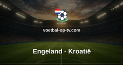 World Cup: Engeland - Kroatië
