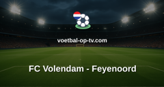 Eredivisie: FC Volendam - Feyenoord