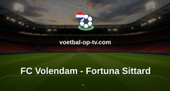Eredivisie: FC Volendam - Fortuna Sittard