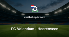 Eredivisie: FC Volendam - Heerenveen