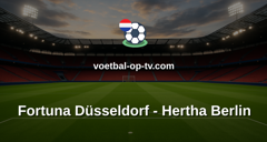 Bundesliga 2: Fortuna Düsseldorf - Hertha Berlin