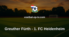 Bundesliga 2: Greuther Fürth - 1. FC Heidenheim