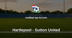 National League: Hartlepool - Sutton United