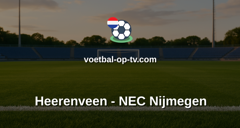 Eredivisie: Heerenveen - NEC Nijmegen