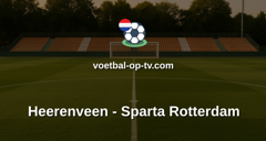 Eredivisie: Heerenveen - Sparta Rotterdam