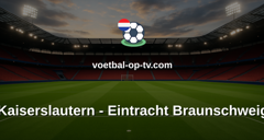Bundesliga 2: Kaiserslautern - Eintracht Braunschweig
