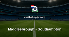 Championship: Middlesbrough - Southampton