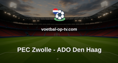Eredivisie: PEC Zwolle - ADO Den Haag