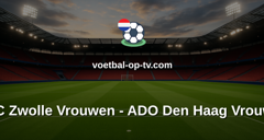 Eredivisie Vrouwen: PEC Zwolle Vrouwen - ADO Den Haag Vrouwen