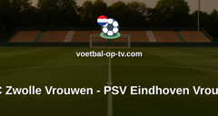 Eredivisie Vrouwen: PEC Zwolle Vrouwen - PSV Eindhoven Vrouwen