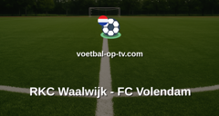 Eerste Divisie: RKC Waalwijk - FC Volendam