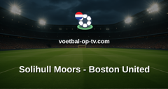National League: Solihull Moors - Boston United