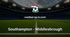 Championship: Southampton - Middlesbrough