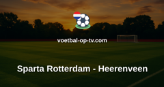 Eredivisie: Sparta Rotterdam - Heerenveen