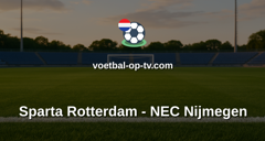 Eredivisie: Sparta Rotterdam - NEC Nijmegen