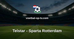 Eredivisie: Telstar - Sparta Rotterdam