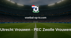 Eredivisie Vrouwen: Utrecht Vrouwen - PEC Zwolle Vrouwen